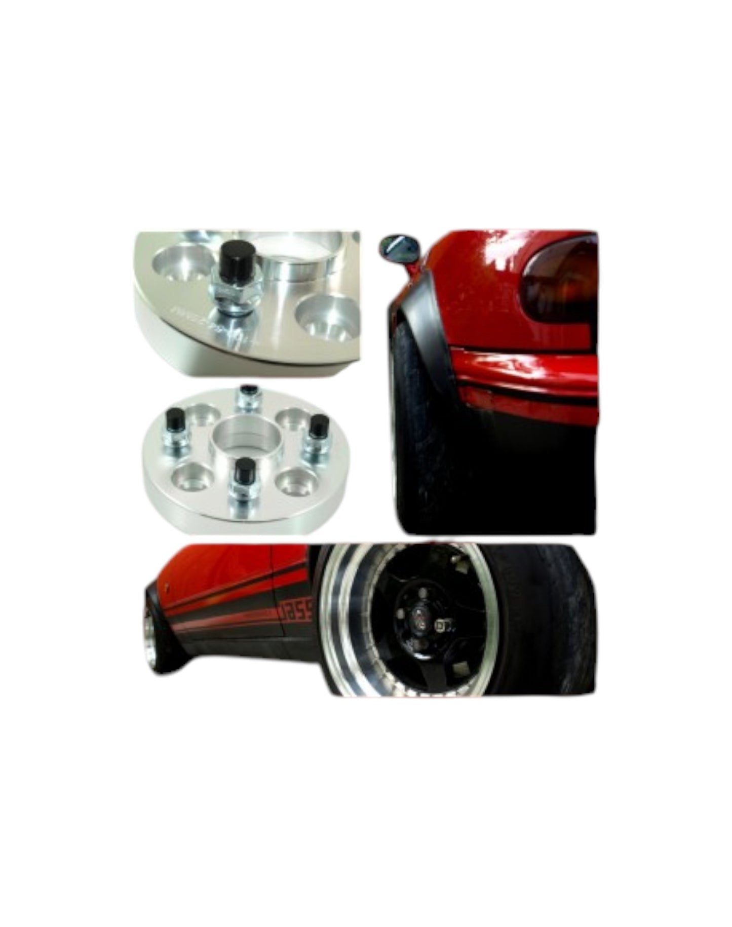 MX5 NA/NB/NC/ND 27mm Hub Centric Bolt On Wheel Spacers For MX5/Miata (A Pair) - Jass Performance
