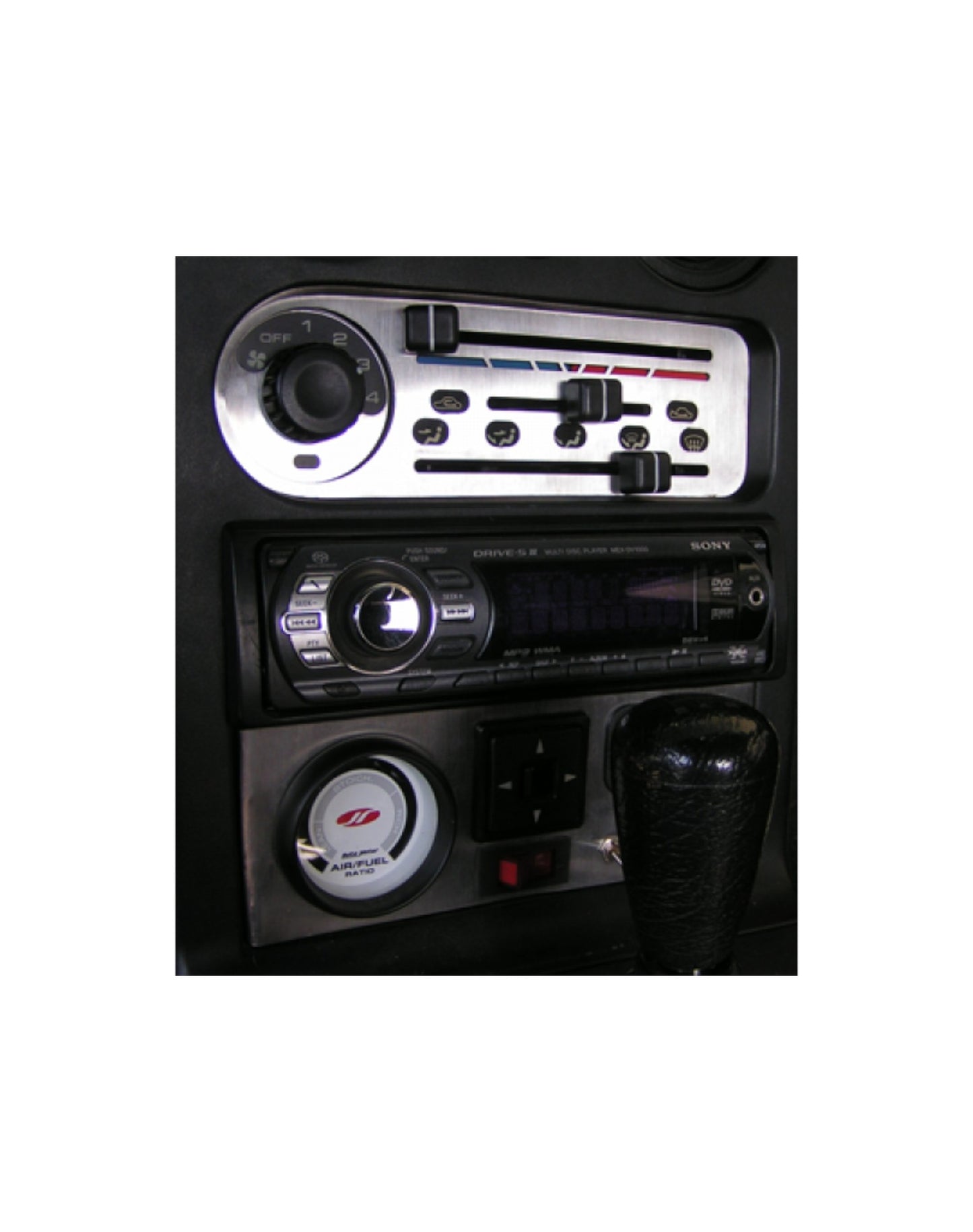 MX5 NA Heater Panel Cover (HVAC), Stainless Steel - Jass Performance