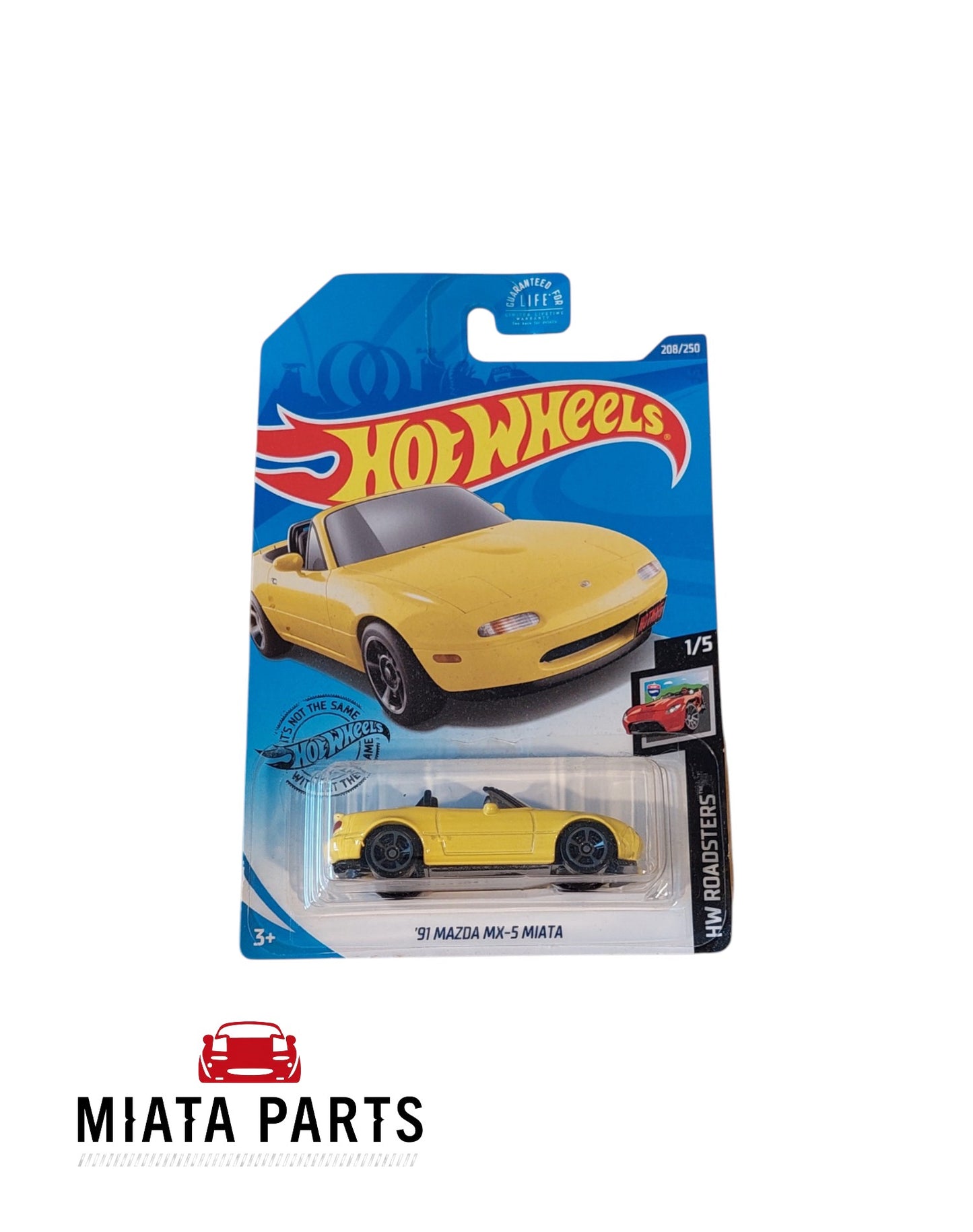 Hotwheels '91 Miata Yellow