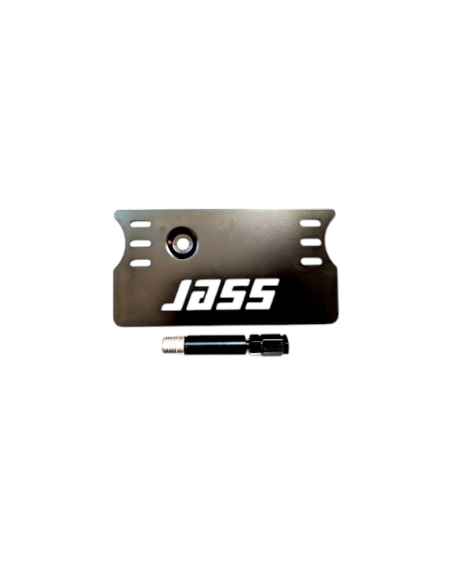MX5 NC Offset License Plate Bracket, Alu, Black - Jass Performance