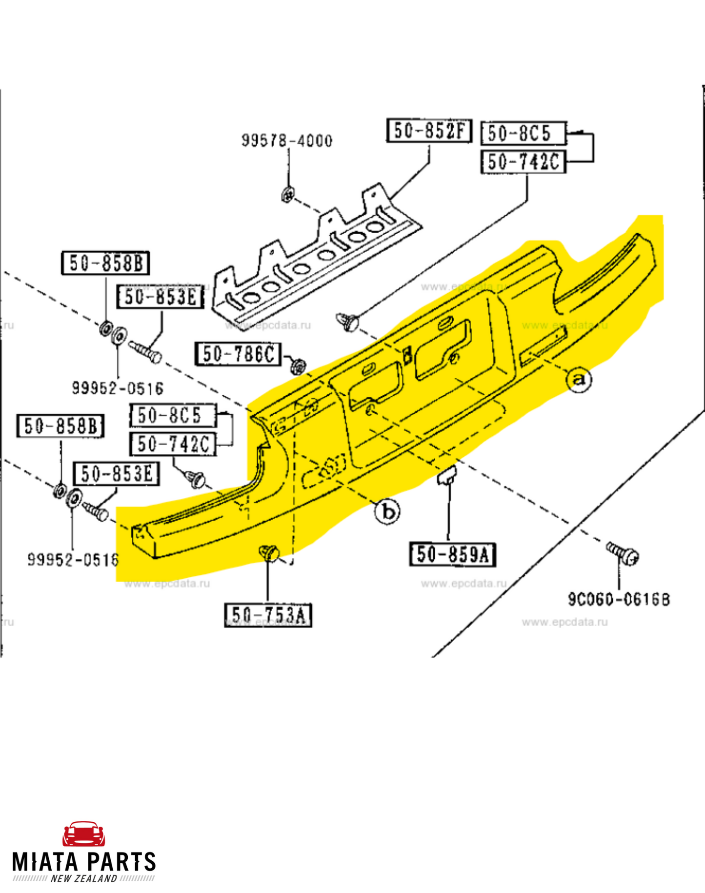 MX5 NA Rear Garnish Panel (Used)