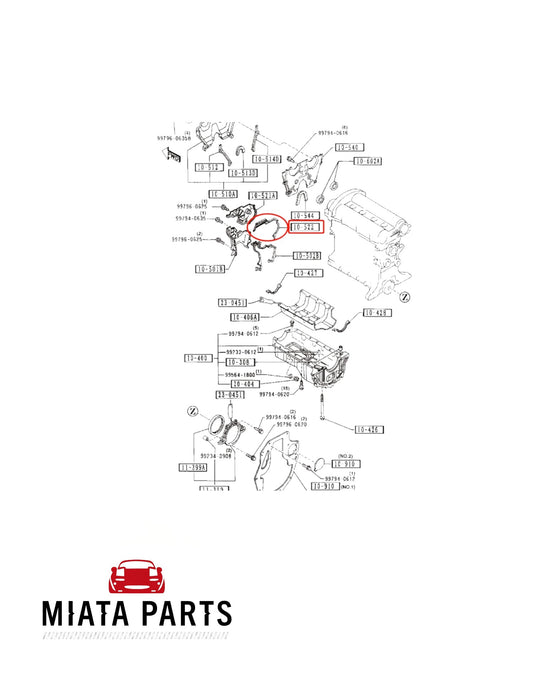 MX5 NA/NB Timing Belt Cover #1 Gasket (Mid) (New) (Genuine)