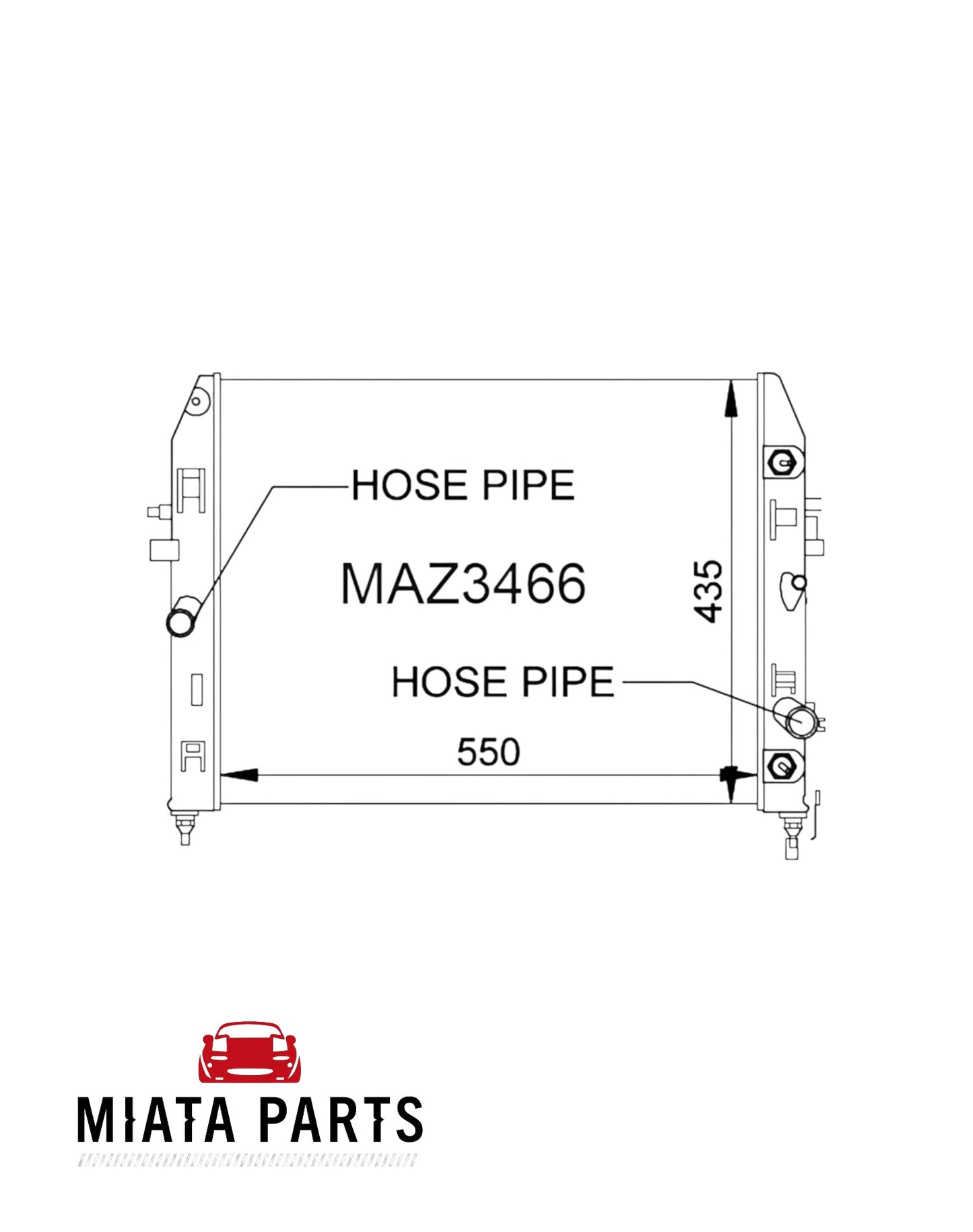 MX5 NC Fenix Plastic Radiator (New)