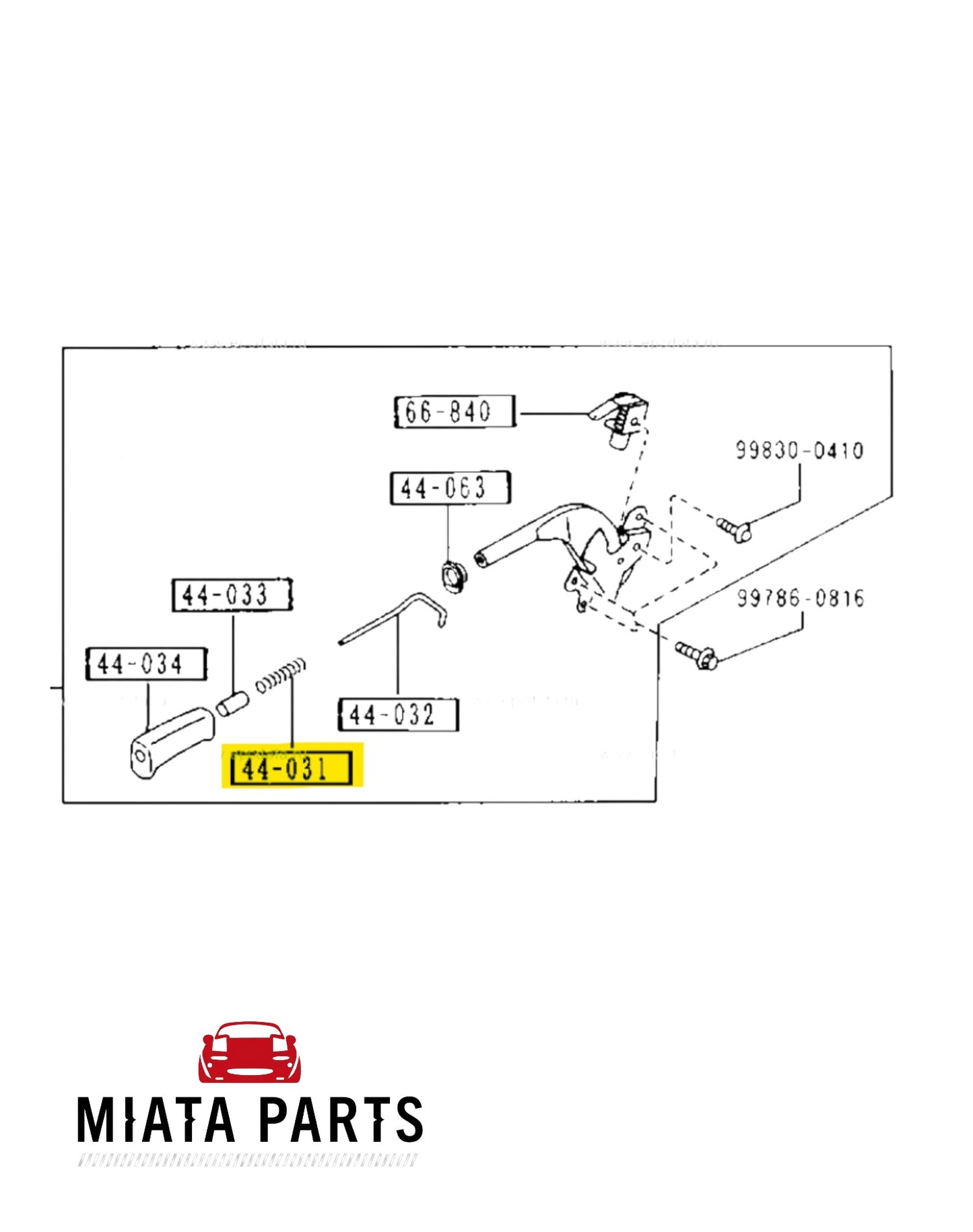 MX5 NA Handbrake Spring (New) (Genuine)