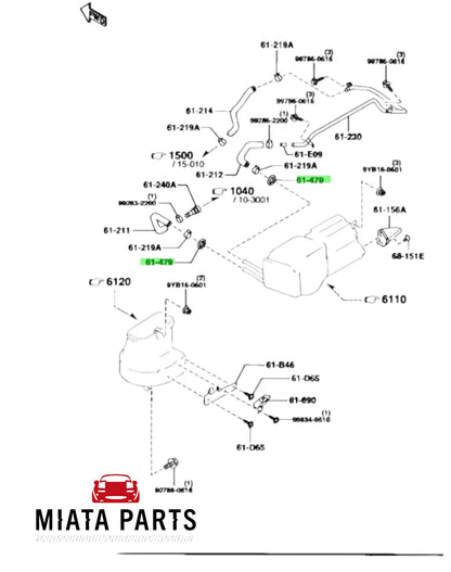 MX5 NA Heater Hose Grommet