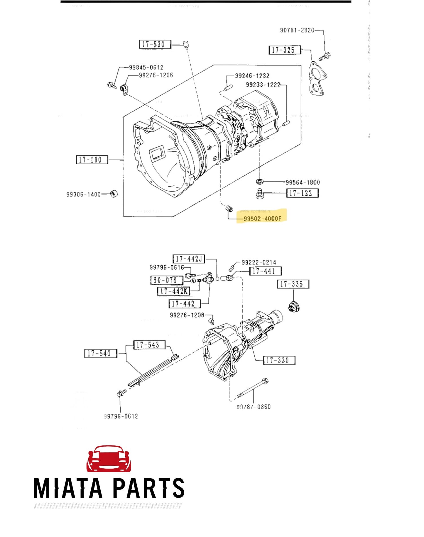 MX5 NA/NB Gearbox Filler Plug (New) (Genuine)
