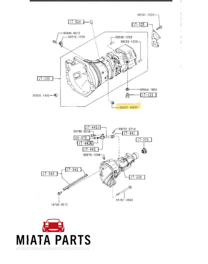 MX5 NA/NB Gearbox Filler Plug (New) (Genuine)