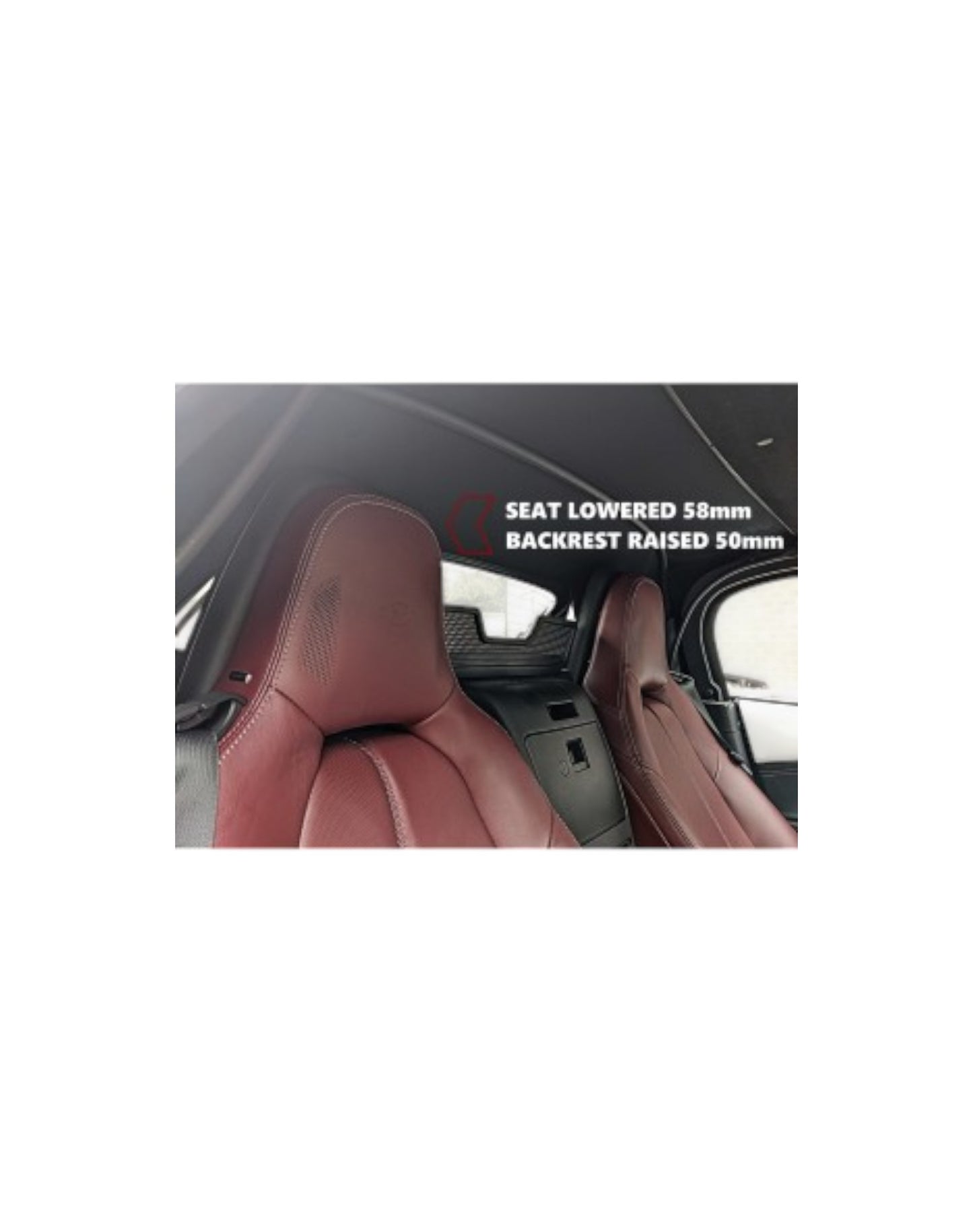 MX5 ND Backrest Raising Kit, MX5 Miata ND & Fiat Spider 124 - Jass Performance