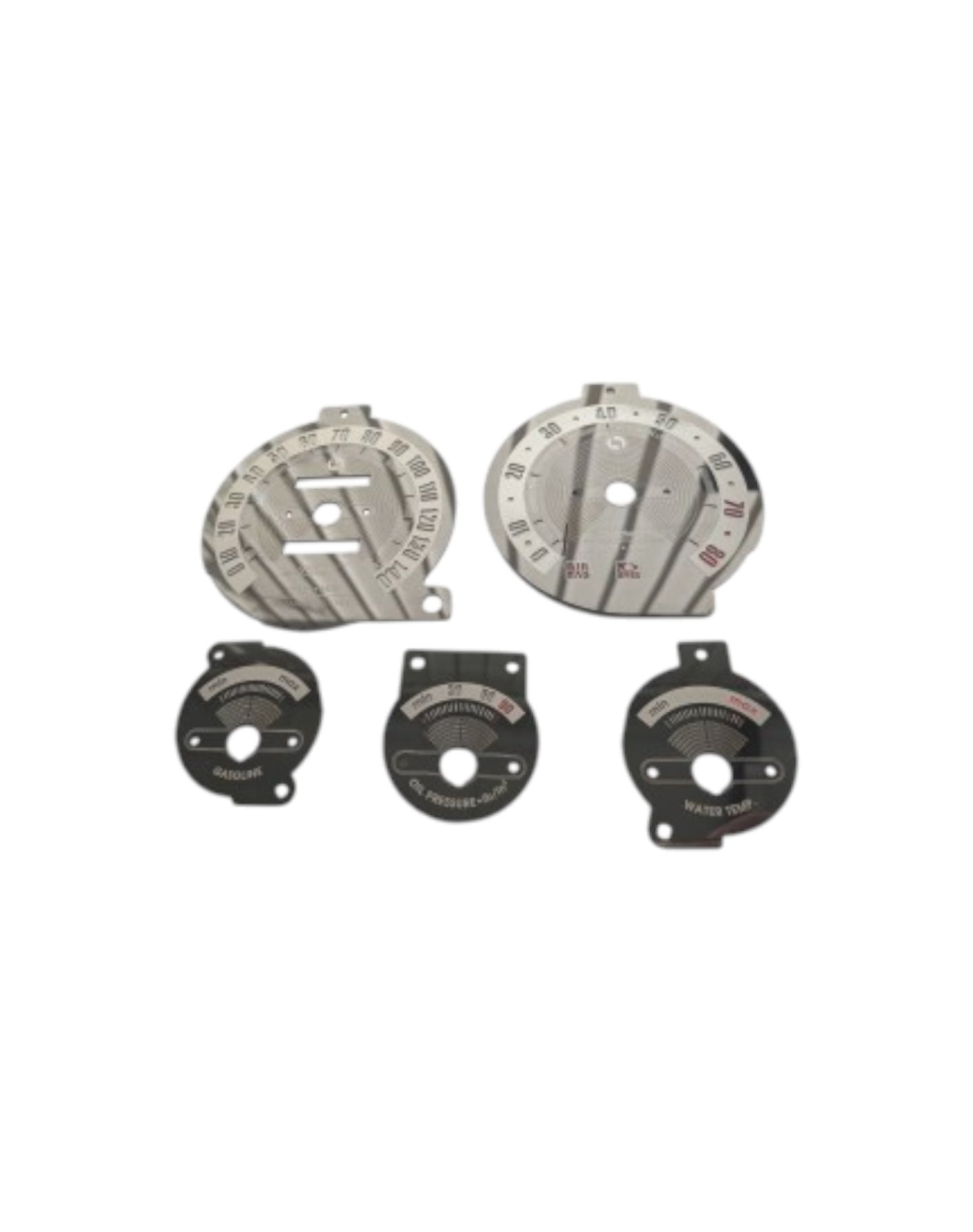 MX5 NB Classic Black Mirror Stainless Steel Gauge Faces - Jass Performance