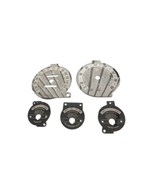 MX5 NB Classic Black Mirror Stainless Steel Gauge Faces - Jass Performance