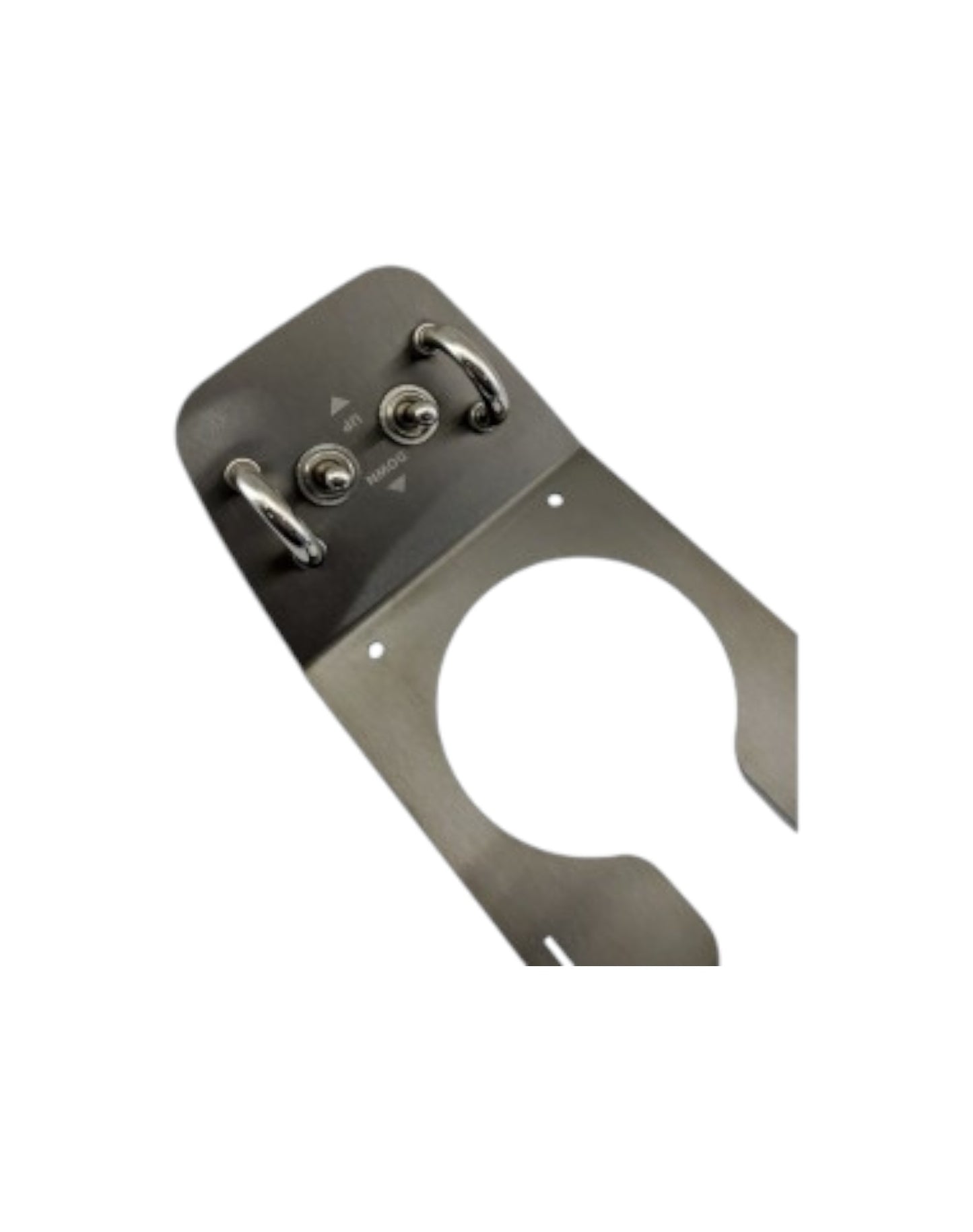 MX5 NA Cupholder With Vintage Toggle El.Windows Switches, Black Brushed Stainless Steel - Jass Performance