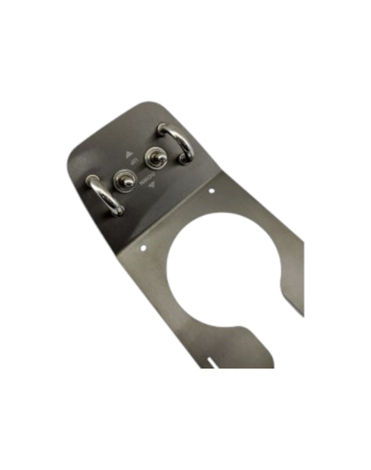 MX5 NA Cupholder With Vintage Toggle El.Windows Switches, Black Brushed Stainless Steel - Jass Performance