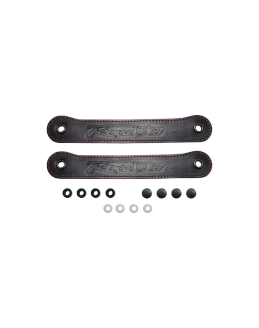 MX5 NA Door Pulls, Real Leather "Roadster" Embossing Stitched Design - Jass Performance