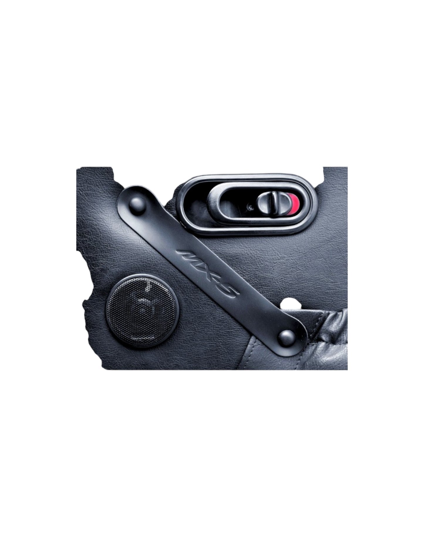 MX5 NA Door Pulls, Real Leather, Embossing Option - Jass Performance