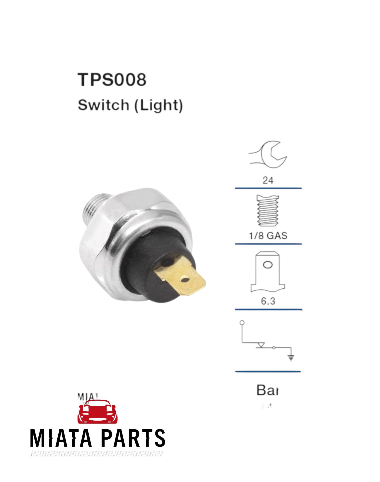MX5 NB Oil Pressure Switch (New) (Aftermarket)