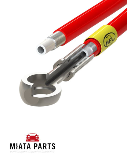 MX5 NA/NB HEL Stainless Braided Brake Lines