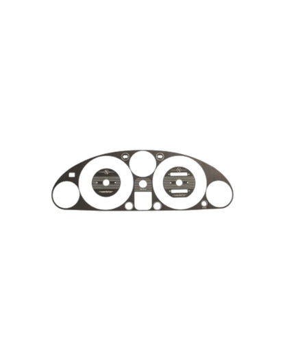 MX5 NA Instrument Cluster Bezel, Engraved, Black Brushed Stainless Steel - Jass Performance