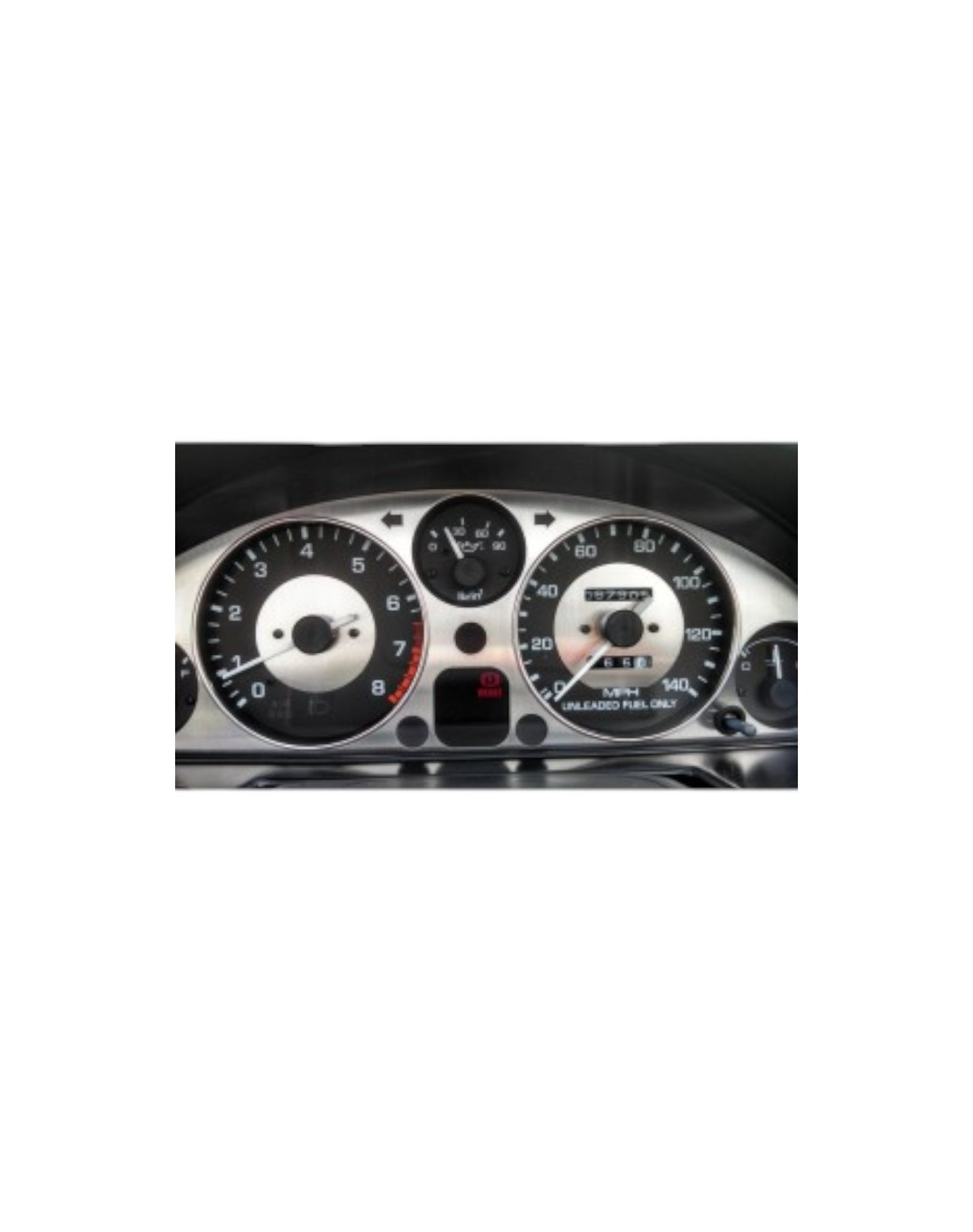 MX5 NA Instrument Cluster Bezel, Stainless Steel - Jass Performance