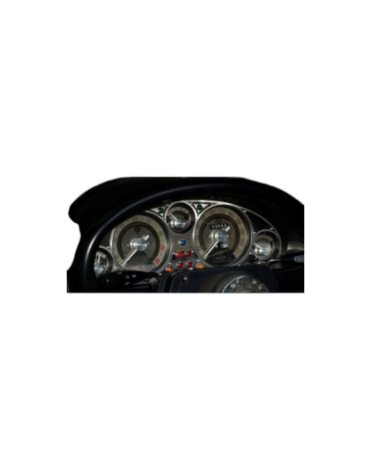 MX5 NA Instrument Cluster Bezel, Vintage Style, Bi-Layer, Stainless Steel - Jass Performance