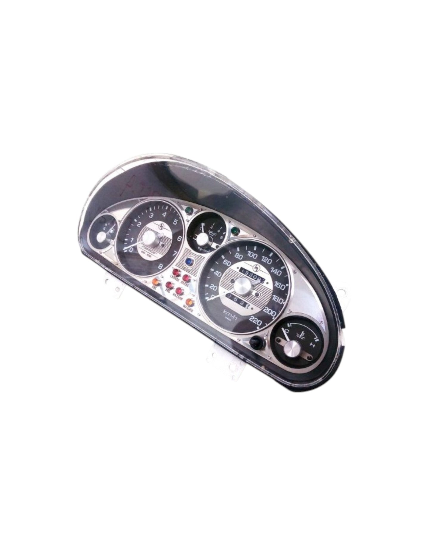 MX5 NA Instrument Cluster Bezel, Vintage Style, Bi-Layer, Stainless Steel - Jass Performance