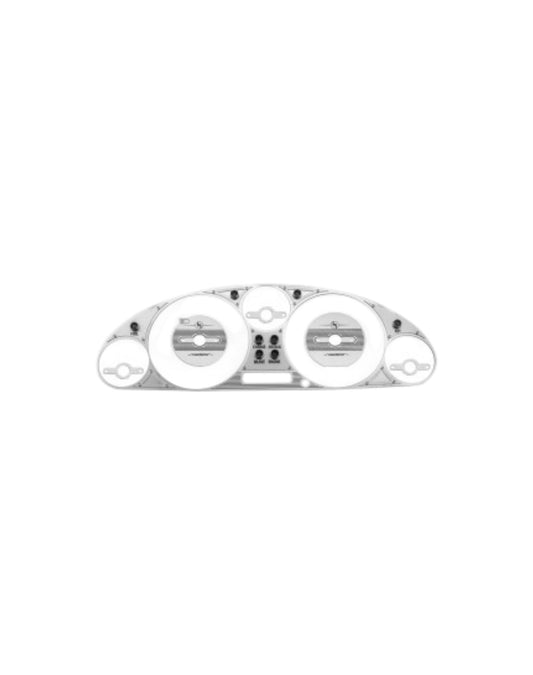 MX5 NB Instrument Cluster Bezel, Vintage Style, Bi-Layer, Stainless Steel - Jass Performance