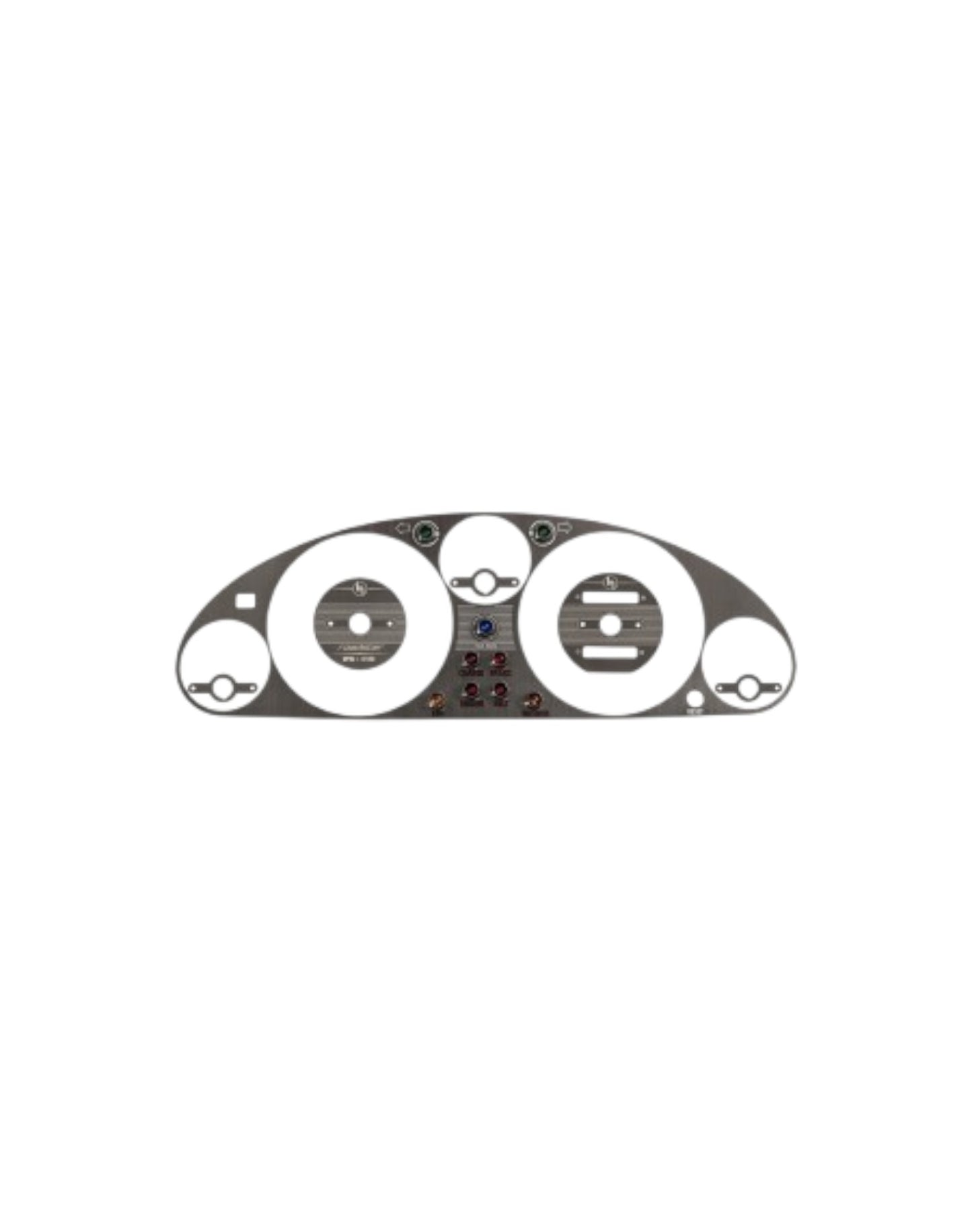 MX5 NA Instrument Cluster Bezel, Vintage Style, Black Brushed Stainless Steel - Jass Performance