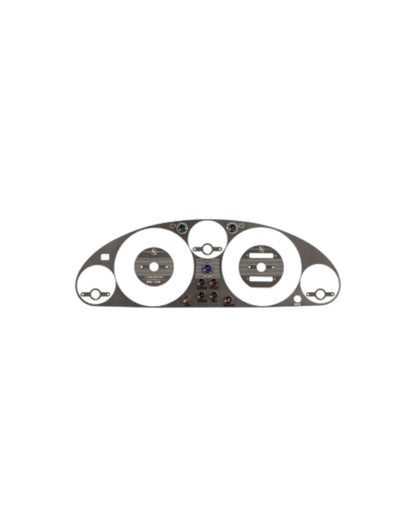 MX5 NA Instrument Cluster Bezel, Vintage Style, Black Brushed Stainless Steel - Jass Performance