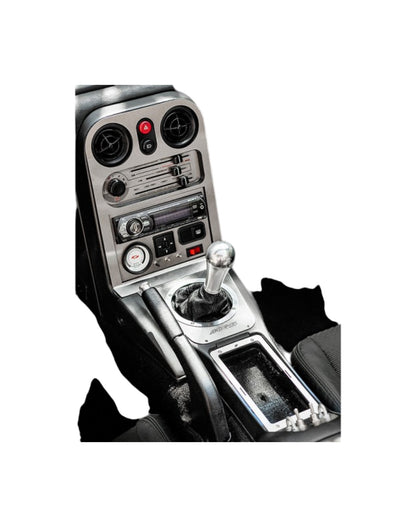 MX5 NA Labeled Brushed Stainless Heater Panel (HVAC), Backlight Colour Options Jass Performance