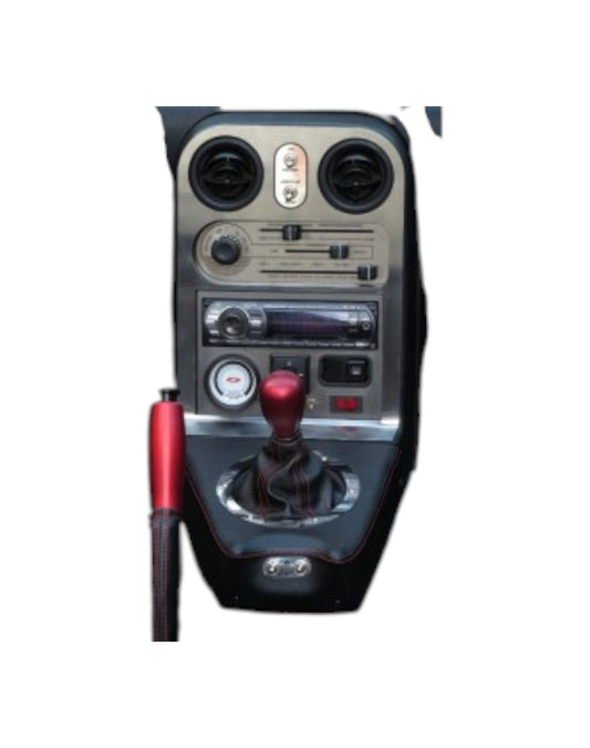 MX5 NA Little Devil Short Console, Leather, With Vintage Toggle El.Windows Switches - Jass Performance