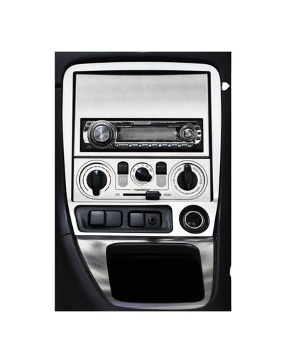 MX5 NB Labeled Brushed Stainless Heater Panel (HVAC) - Jass Performance