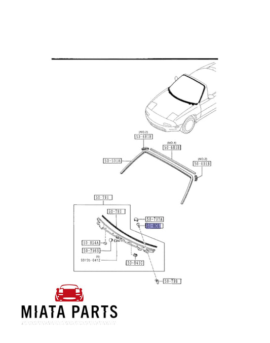 MX5 NA/NB Wiper Cowl Screw (New) (Genuine)