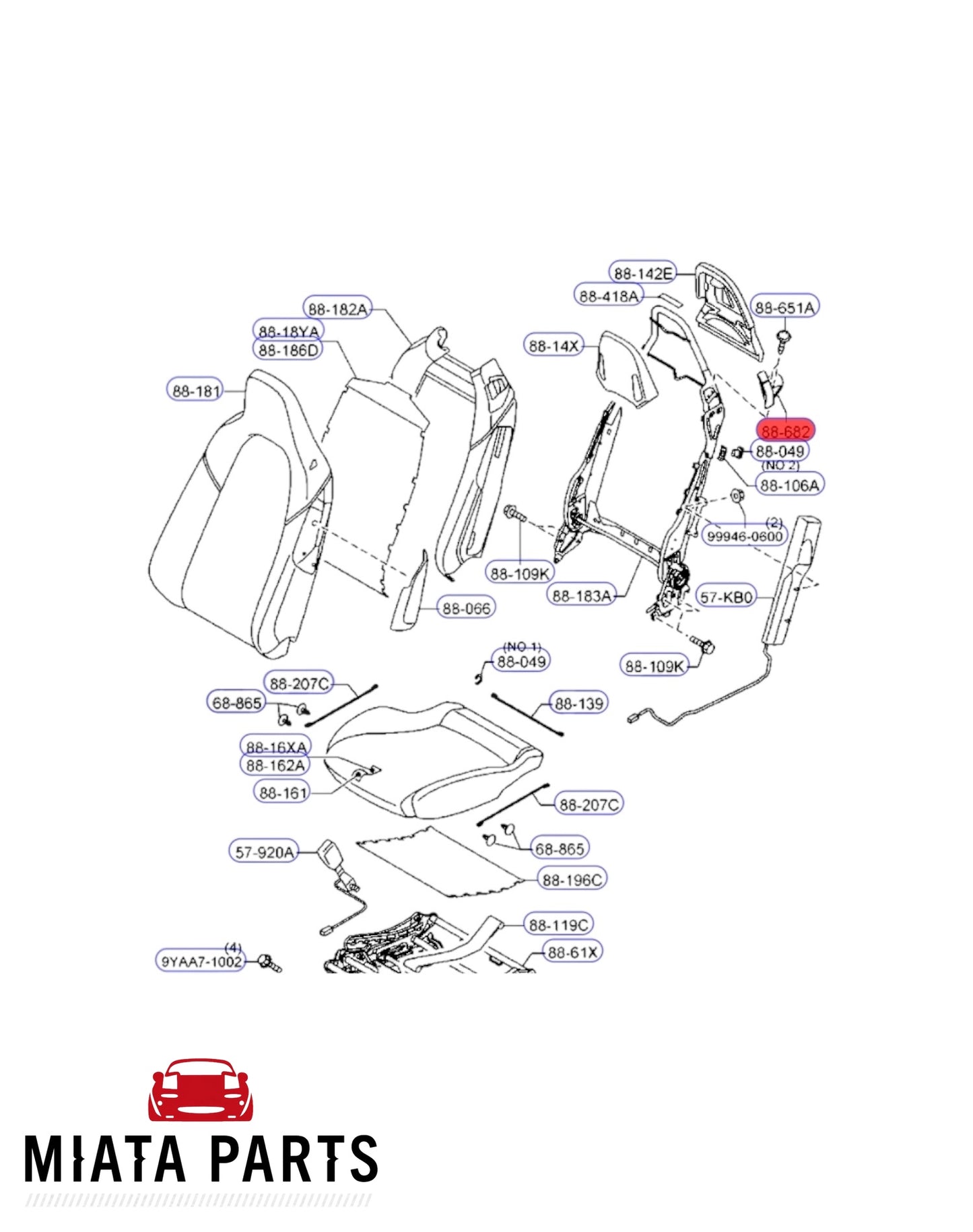 MX5 ND Seatbelt Guide (New) (Genuine)