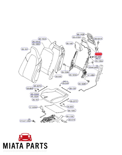 MX5 ND Seatbelt Guide (New) (Genuine)