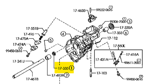MX5 NC Gearbox Oil Seal Shaft Front (6spd) (New) (Genuine)