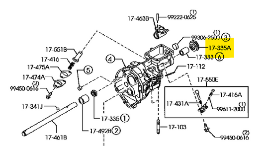 MX5 NC Gearbox Output Seal (6spd) (New) (Genuine)