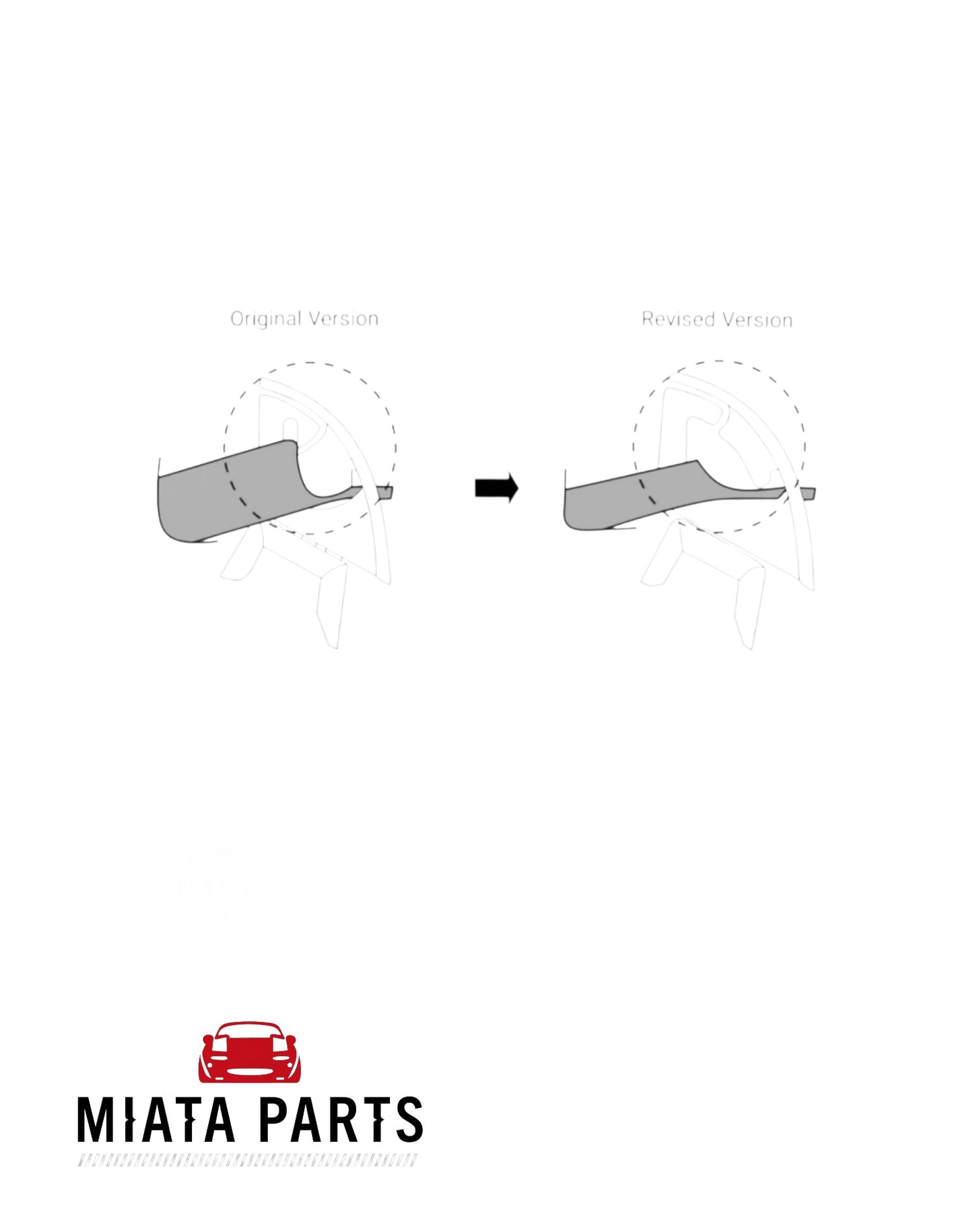 MX5 NC Seatbelt Guide Revised (New) (Genuine)