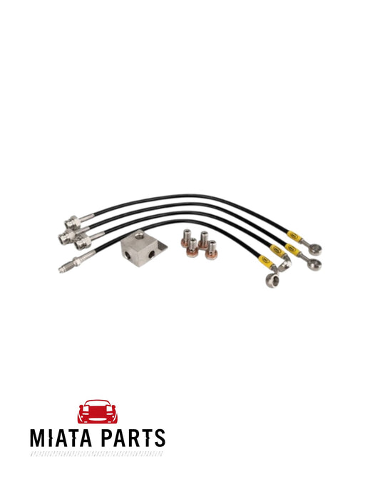 MX5 NA/NB HEL Stainless Braided Brake Lines