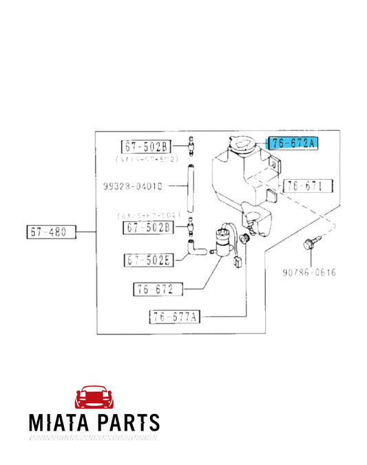 MX5 NA Wiper Bottle (New) (Genuine)