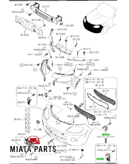 MX5 NC Foglight Cover (Used)