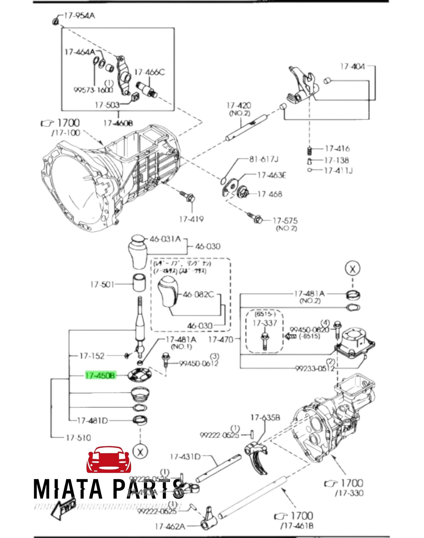MX5 NC Gear Lever Shift Change Plate (New) (Genuine)