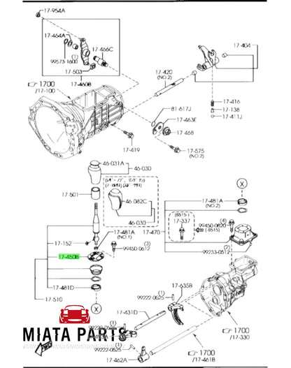 MX5 NC Gear Lever Shift Change Plate (New) (Genuine)