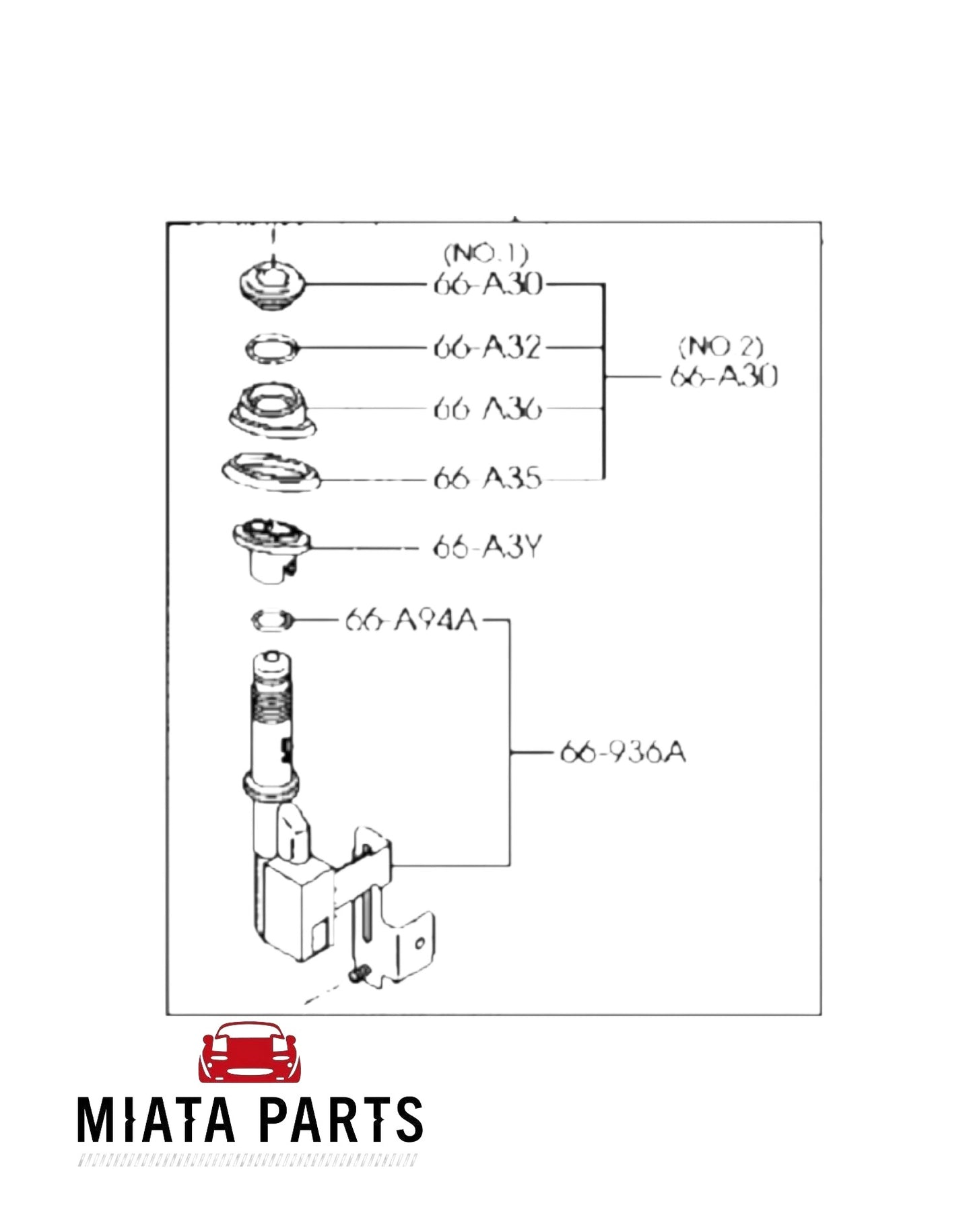 MX5 NC Aerial (New) (Genuine)
