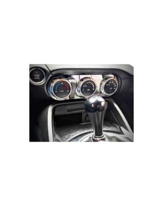MX5 ND Heater Panel Cover (HVAC), Stainless Steel - Jass Performance