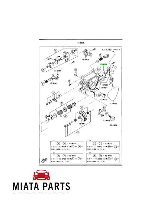 RX7 FD Thermal Wax Valve Gasket (New) (Genuine)