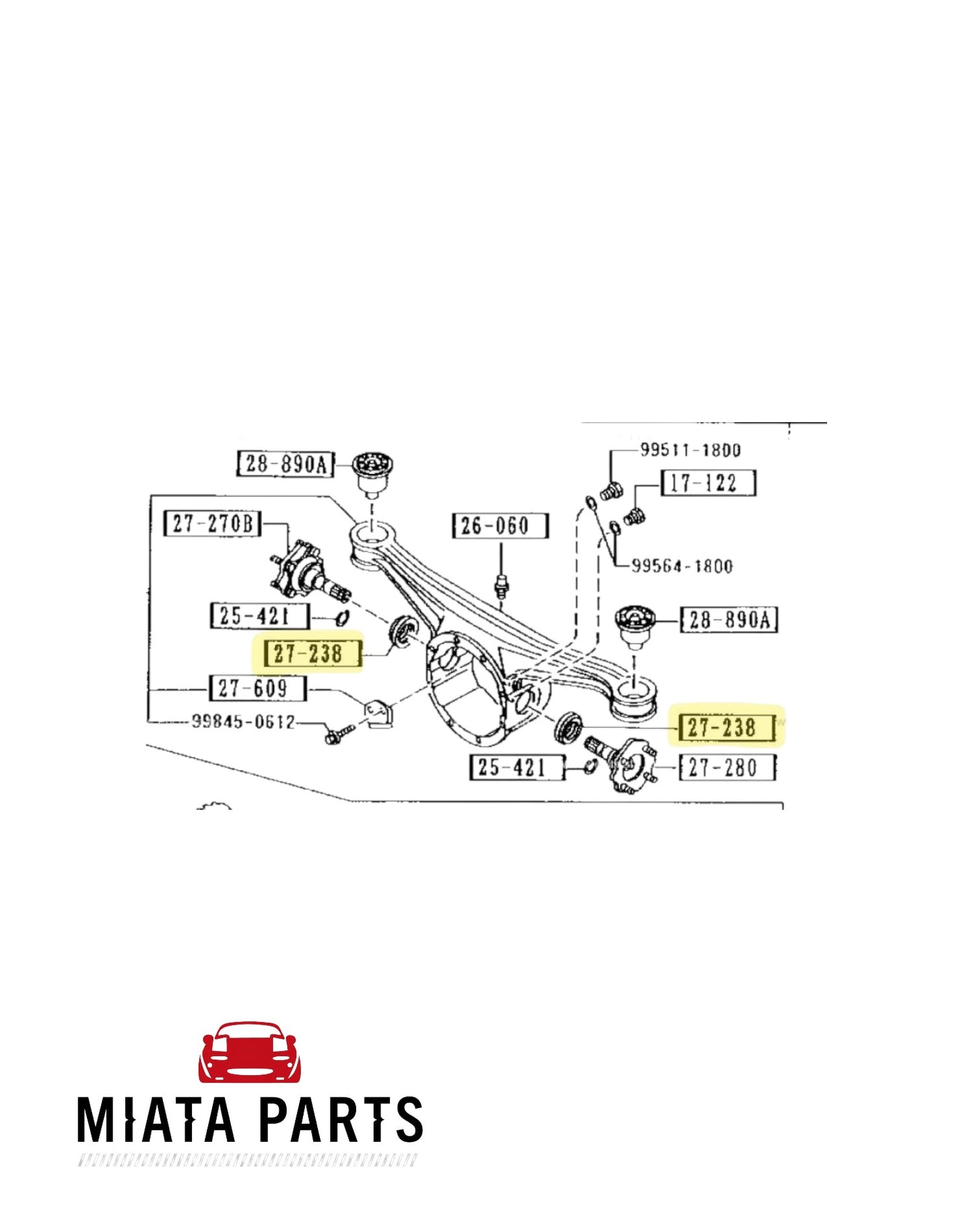MX5 NC Axle Seal (New) (Genuine)