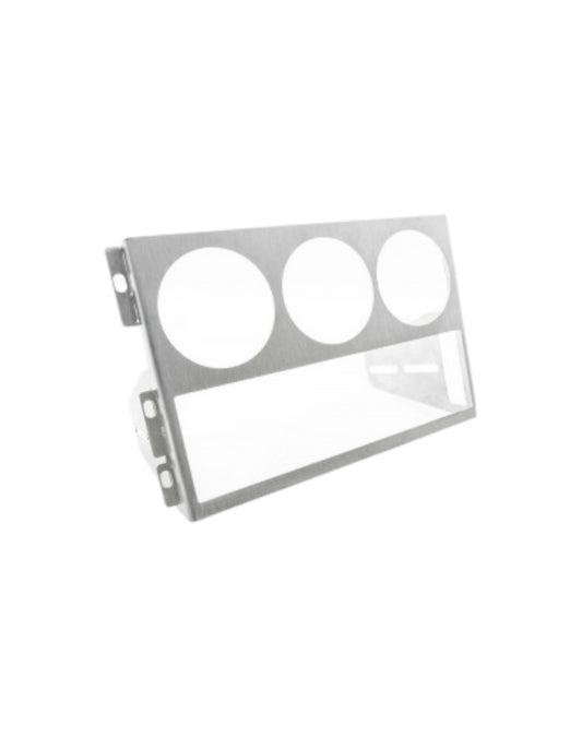 MX5 NA Stainless Radio Cage, Radio Below, 3 Gauges Above - Jass Performance