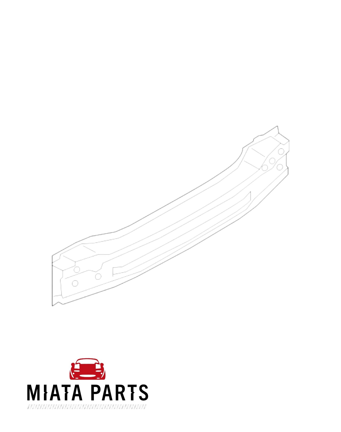 MX5 NC Rear Bumper Reinforcer (New) (Genuine)