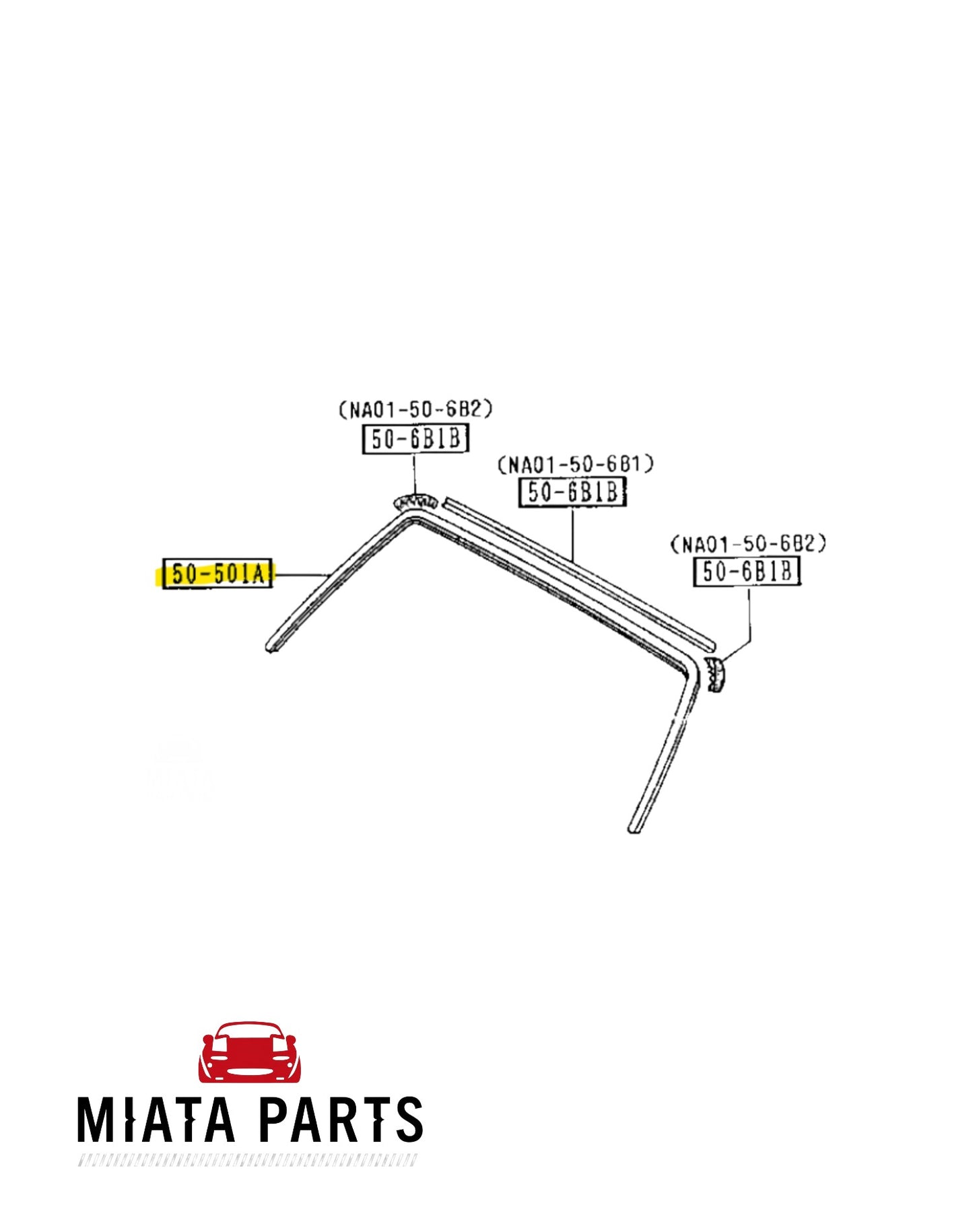 MX5 NA Windshield Install Rubber Seal (New) (Genuine)