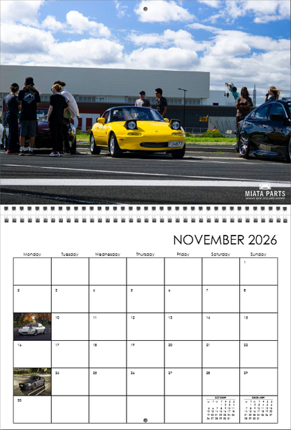 NZ Roadsters x MPNZ Calendar 2026