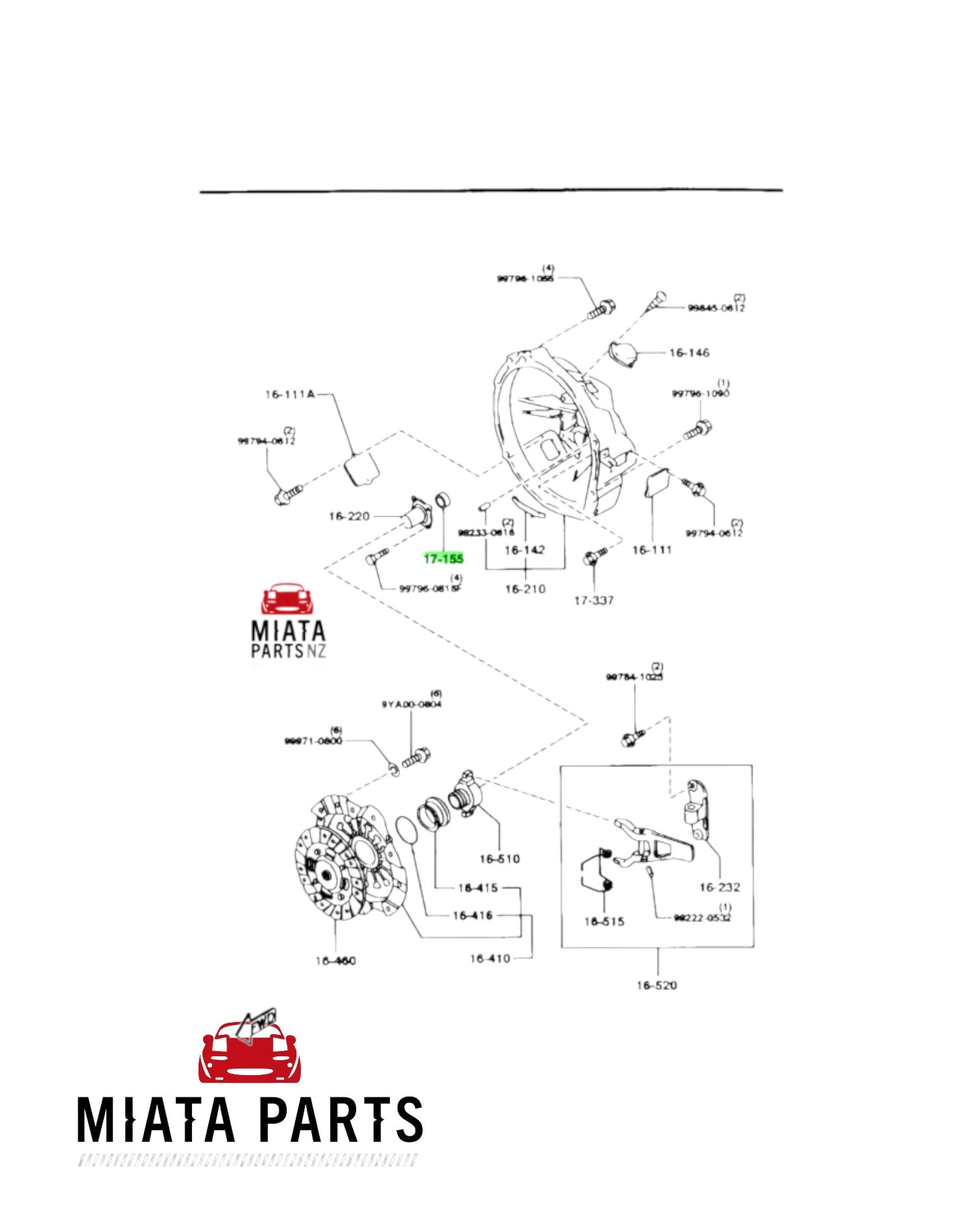 MX5 NC Gearbox Input Seal (New) (Genuine)